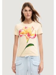 Desigual T-Shirt Estocolmo 26SWTK03 Beżowy Regular Fit. Brązowe t-shirty Desigual, m, bez wzorów, z bawełny, bez kołnierzyka, bez ramiączek. Za 149.99 zł.