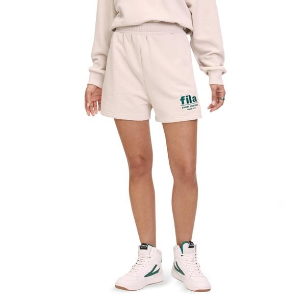 Spodenki damskie FILA Linyi. Brązowe szorty Fila, bez wzorów. Za 119.99 zł.