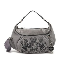 Torebka Juicy Couture. Szare torebki klasyczne Juicy Couture, bez wzorów, klasyczne, bez dodatków. Za 419.99 zł.