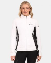 Damska ciepła bluza Kilpi SKATHI-W. Białe bluzy Kilpi, bez wzorów, z materiału, bez ramiączek, bez kaptura. Za 229.99 zł.