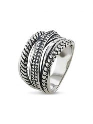 Nomad Srebrny pierścionek rozmiar: 50. Szare pierścionki Nomad, srebrne. Za 226.77 zł.