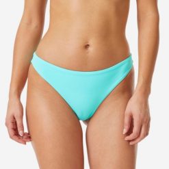 Dół stroju kąpielowego damski Roxy Mini. Niebieskie bikini Roxy, bez wzorów, z tkaniny, sportowe. Za 69.99 zł.