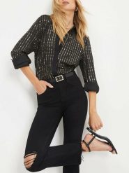 LA Angels Koszula w kolorze czarnym rozmiar: M. Czarne koszule LA Angels, m, bez wzorów, bez kołnierzyka, bez ramiączek. Za 152.99 zł.