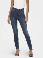 ONLY Jeansy Mila 15231285 Granatowy Skinny Fit. Niebieskie jeansy ONLY, bez wzorów, z bawełny. Za 169.99 zł.