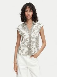 ONLY Koszula Misa Leya 15373649 Kremowy Regular Fit. Białe koszule ONLY, s, bez wzorów, ze lnu, bez kołnierzyka, bez ramiączek. Za 129.99 zł.
