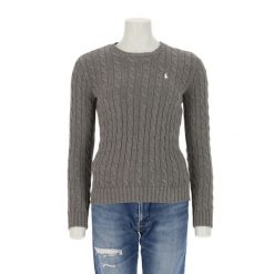 Second life - Bluza damska Crewneck szara - Jak nowy. Szare bluzy Ralph Lauren, bez wzorów, sportowe, bez ramiączek, bez kaptura. Za 255.56 zł.