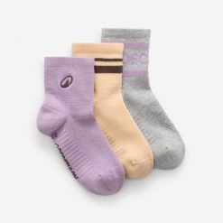 Skarpety do kostki 3 pary. Skarpetki Decathlon, bez wzorów, z bawełny. Za 44.99 zł.