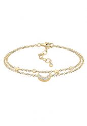 Elli Damski półksiężyc galaktyka gwiazd z kryształami ze srebra próby 925 sterling silver Bransoletki 1 ct. Szare bransoletki Elli, srebrne. Za 378.99 zł.