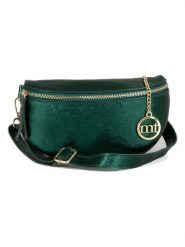 Mia Tomazzi Skórzana saszetka "Perugino" w kolorze ciemnozielonym - 23 x 13 x 2 cm rozmiar: onesize. Zielone nerki i saszetki Mia Tomazzi, bez wzorów, z materiału, sportowe, bez dodatków. Za 140.86 zł.