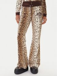 Juicy Couture Spodnie dresowe JCGBJ225013A Beżowy Regular Fit. Brązowe spodnie dresowe Juicy Couture, bez wzorów, z bawełny. Za 429.99 zł.