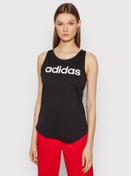 Adidas Top Essentials Logo GL0566 Czarny Regular Fit. Czarne topy adidas, xs, bez wzorów, z bawełny, bez kołnierzyka, bez ramiączek. Za 59.99 zł.