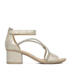 Sandały Rieker. Szare sandały Rieker, bez wzorów, bez obcasa, na słupku, bez zapięcia. Za 319.99 zł.