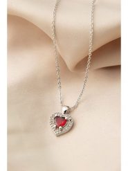 Lodie Silver Naszyjnik z zawieszką - dł. 45 cm rozmiar: onesize. Szare naszyjniki Lodie Silver, z materiału, z cyrkonią, metalowe. Za 26.99 zł.