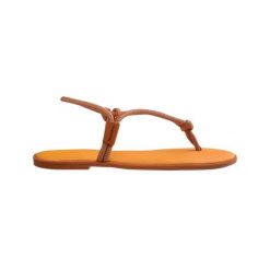 Sandały damskie Havaianas Una Acai. Żółte sandały Havaianas, bez wzorów, eleganckie, bez obcasa, na płaskiej podeszwie, bez zapięcia. Za 167.50 zł.