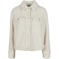 Damski polar Urban Classics sherpa-grandes tailles. Białe bluzy z polaru Urban Classics, bez wzorów, z polaru. Za 305.50 zł.