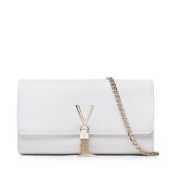 Torebka Valentino. Białe kopertówki Valentino, bez wzorów, bez dodatków. Za 209.99 zł.