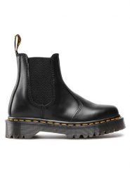 Dr. Martens Sztyblety 2976 Bex 26205001 Czarny. Czarne botki Dr Martens, bez wzorów, ze skóry, bez obcasa, na płaskiej podeszwie, bez zapięcia. Za 499.99 zł.