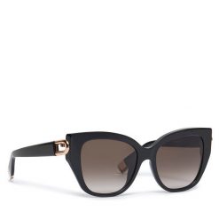 Okulary przeciwsłoneczne Furla. Czarne okulary przeciwsłoneczne Furla, bez wzorów. Za 789.99 zł.
