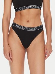 Polo Ralph Lauren Stringi 4P0483 Czarny. Czarne stringi Polo Ralph Lauren, bez wzorów, z bawełny. Za 79.99 zł.