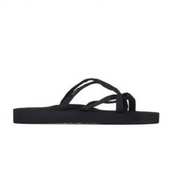 Japonki damskie Teva Olowahu. Czarne japonki Teva, bez wzorów, z materiału, eleganckie. Za 225.00 zł.