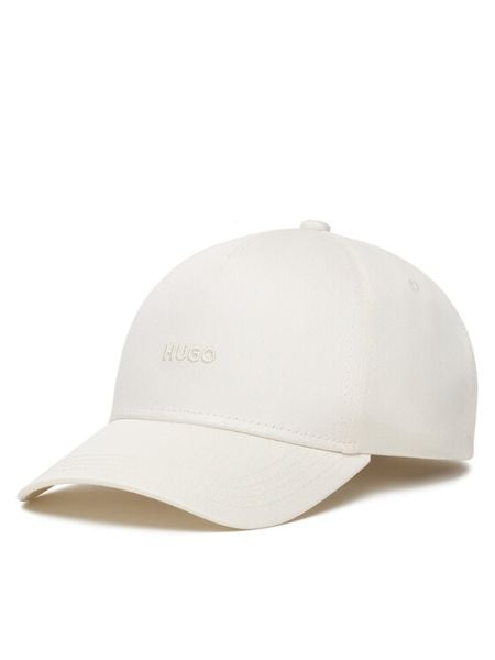 HUGO Czapka z daszkiem 50519255 Biały. Białe czapki z daszkiem Hugo, bez wzorów, z bawełny. Za 159.99 zł.