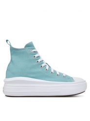Converse Trampki Chuck Taylor All Star Move Platform A10703C Zielony. Zielone trampki Converse, bez wzorów, z materiału, retro, bez zapięcia. Za 199.99 zł.