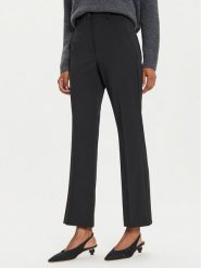 Weekend Max Mara Spodnie materiałowe Estasi 2425136032 Czarny Straight Fit. Czarne spodnie materiałowe Weekend Max Mara, bez wzorów, z materiału. Za 459.99 zł.