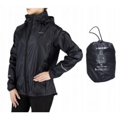 Kurtka przeciwdeszczowa Rainer Lady. Czarne kurtki przeciwdeszczowe Viking, xl, bez wzorów, bez kaptura, trekkingowe. Za 181.99 zł.