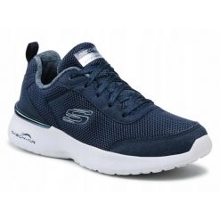 BUTY damskie SKECHERS DYNAMIGHT 12947-NVY granatowe lekkie sportowe 37,5. Niebieskie buty sportowe lifestyle Skechers, bez wzorów, sportowe, bez zapięcia, skechers sport. Za 255.00 zł.