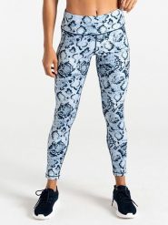 Dare 2b Legginsy sportowe "Influential II" w kolorze błękitno-granatowym rozmiar: 38. Niebieskie legginsy Dare 2b, bez wzorów, z materiału, outdoorowe. Za 115.45 zł.