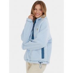 Bluza Damska Fundango Juniper Pile. Niebieskie bluzy FUNDANGO, bez wzorów, z polaru, retro, bez ramiączek. Za 319.90 zł.