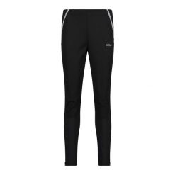 Damskie legginsy CMP. Czarne legginsy CMP, bez wzorów, z materiału, eleganckie. Za 356.95 zł.