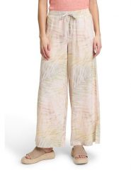 CARTOON Spodnie w kolorze brzoskwiniowo-kremowym rozmiar: 38. Brązowe spodnie materiałowe Cartoon, bez wzorów, z materiału, z podwyższonym stanem. Za 130.99 zł.