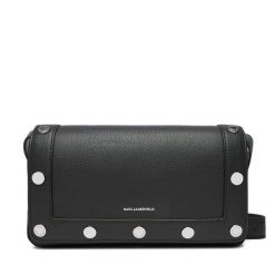 Torebka KARL LAGERFELD. Czarne listonoszki KARL LAGERFELD, bez wzorów, bez dodatków. Za 879.99 zł.