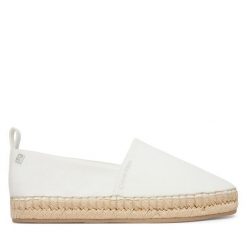 Espadryle Calvin Klein. Białe espadryle Calvin Klein, bez wzorów, bez obcasa. Za 329.99 zł.