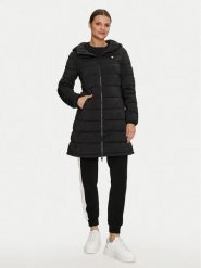 Guess Płaszcz zimowy New Altea V4YL05 WF3X0 Czarny Regular Fit. Czarne płaszcze Guess, na zimę, xl, z aplikacjami, z syntetyku, bez kaptura. Za 649.99 zł.
