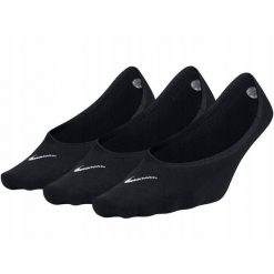Skarpety stopki Nike 3 pary czarne. Czarne skarpetki Nike, bez wzorów. Za 56.99 zł.
