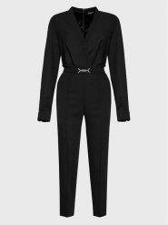 Marciano Guess Kombinezon 2BGK22 9630Z Czarny Slim Fit. Czarne sukienki Marciano Guess, z aplikacjami, z syntetyku, bez kołnierzyka, bez ramiączek. Za 1,289.00 zł.