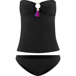 Tankini (2 części) bonprix czarny. Bikini marki bonprix. Za 89.99 zł.