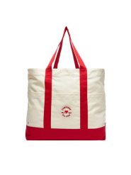 Converse Torebka 10028311-A01 Beżowy. Brązowe shopper bag Converse, bez wzorów, z materiału, bez dodatków. Za 139.99 zł.