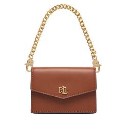 Torebka LAUREN RALPH LAUREN. Brązowe kopertówki Lauren Ralph Lauren, bez wzorów, bez dodatków. Za 579.99 zł.