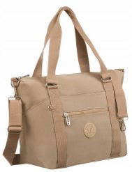 Duży shopper damski z tkaniny nylonowej - Peterson. Shopper bag Peterson, bez wzorów, z nylonu, sportowe, bez dodatków. Za 42.00 zł.
