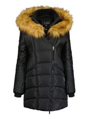 Canadian Peak Parka "Ausmoseak" w kolorze czarnym rozmiar: XL. Czarne płaszcze Canadian Peak, xl, bez wzorów, bez kaptura. Za 339.99 zł.