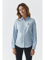 TATUUM Koszula "Eliza" w kolorze błękitnym rozmiar: 42. Niebieskie koszule Tatuum, z aplikacjami, bez kołnierzyka, bez ramiączek. Za 139.87 zł.