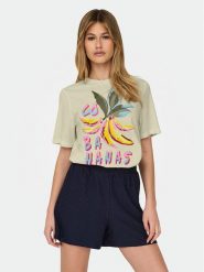 ONLY T-Shirt Bilins 15320615 Żółty Regular Fit. Żółte t-shirty ONLY, xs, bez wzorów, z syntetyku, bez kołnierzyka, bez ramiączek. Za 69.99 zł.