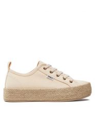 ONLY Shoes Espadryle Onlida 15319621 Beżowy. Brązowe espadryle ONLY SHOES, bez wzorów, z materiału, bez obcasa. Za 139.99 zł.