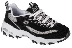 Buty do chodzenia damskie Skechers D'lites Roam Around. Białe buty treningowe Skechers, bez wzorów, z materiału, bez zapięcia, trekkingowe. Za 329.99 zł.