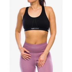 Stanik sportowy Super.natural Feel Good Bra. Czarne biustonosze sportowe super.natural, bez wzorów, na fitness i siłownię. Za 188.99 zł.