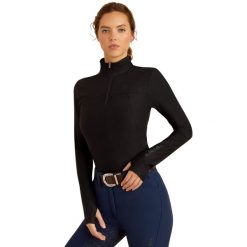 Kurtka jeździecka 1/4 zamek kobiet Ariat Lowell 3.0. Czarne kurtki Ariat, na lato, xs, bez wzorów, z dzianiny, bez kaptura. Za 290.50 zł.