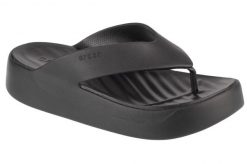 Japonki damskie Crocs C4617. Czarne japonki Crocs, bez wzorów, z materiału. Za 264.00 zł.